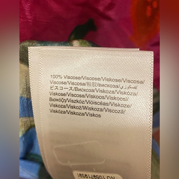 FARM Rio Mixed Flowery Ruffle One Shoulder Midi Dress Size M - Picture 13 of 16